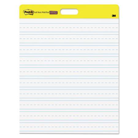Post-it Easel Pads Super Sticky Self-Stick Wall Pad, Manuscript Format (Primary 3" Rule), 20 White 20 x 23 Sheets, 2/Pack (566PRL)