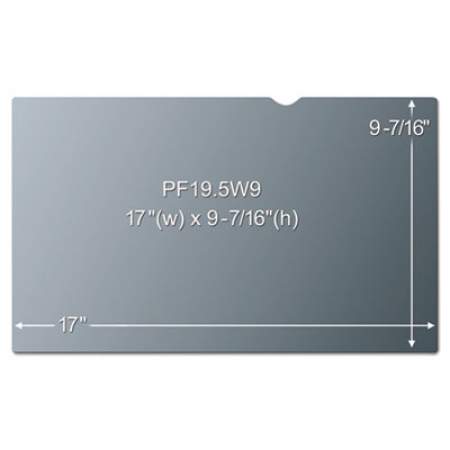 3M Frameless Blackout Privacy Filter for 19.5" Widescreen Monitor, 16:9 Aspect Ratio (PF195W9B)