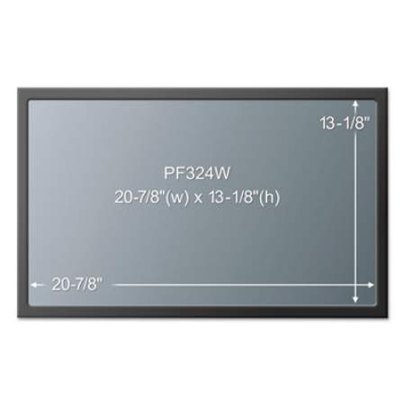 3M Framed Desktop Monitor Privacy Filter for 23.6" to 24" Widescreen LCD, 16:10 (PF240W1F)