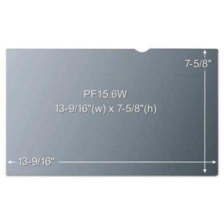 3M Frameless Blackout Privacy Filter for 14" Widescreen Laptop, 16:9 Aspect Ratio (PF140W9B)