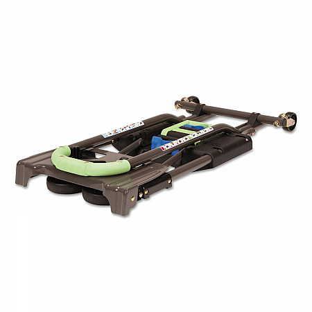 2-in-1 Multi-Position Hand Truck and Cart, 300 lbs, 16.63 x 12.75 x 49.25, Black/Blue/Green (12222PBG1E)
