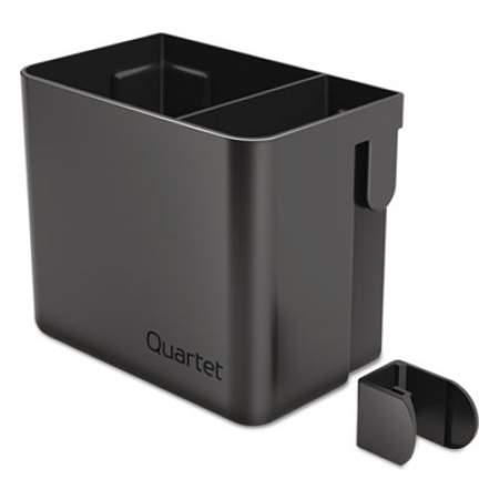 Quartet Prestige 2 Connects Accessory Storage Cup, 2-Comp, 5 x 3 x 4, Plastic, Black (85374)