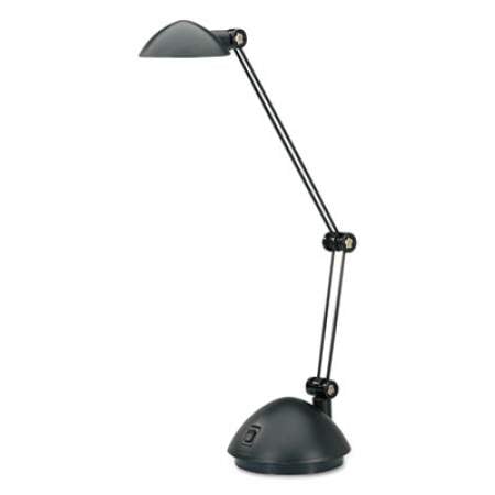Alera Twin-Arm Task LED Lamp with USB Port, 11.88"w x 5.13"d x 18.5"h, Black (LED912B)