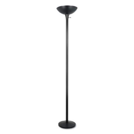 Alera Torchier Floor Lamp, 12.5"w x 12.5"d x 72"h, Matte Black (LMPF52B)