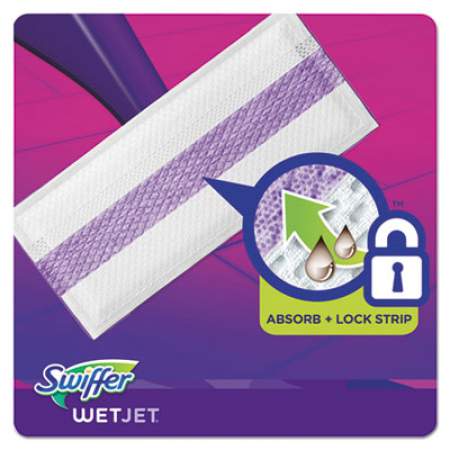 Swiffer WetJet System Refill Cloths, 11.3" x 5.4", White, 24/Box, 4/Cart (08443CT)