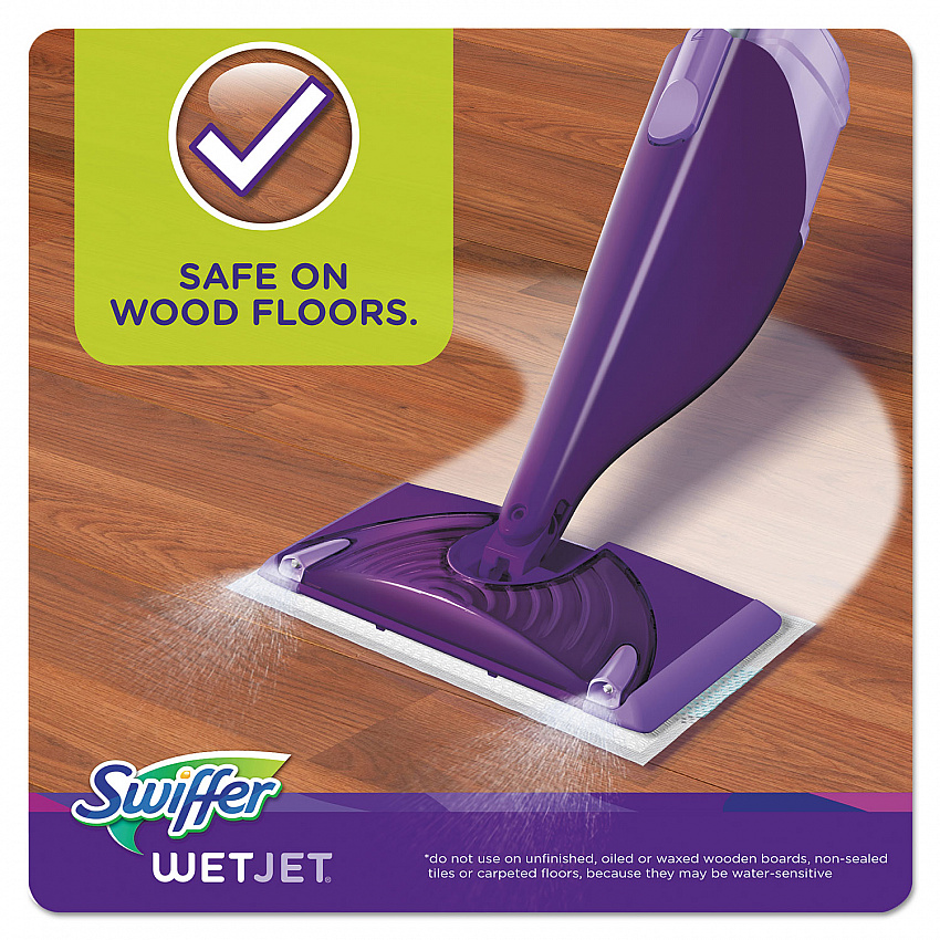 WetJet System Refill Cloths, 11.3" x 5.4", White, 24/Box, 4/Carton (08443CT)