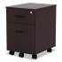 Alera Valencia Series Mobile Pedestal, Left or Right, 2-Drawers: Box/File, Legal/Letter, Mahogany, 15.88" x 19.13" x 22.88" (VABFMY)