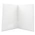 Universal Laminated Two-Pocket Portfolios, Cardboard Paper, 100-Sheet Capacity, 11 x 8.5, White, 25/Box (56417)
