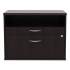 Alera Open Office Desk Series Low File Cabinet Credenza, 2-Drawer: Pencil/File,Legal/Letter,1 Shelf,Espresso,29.5x19.13x22.88 (LS583020ES)