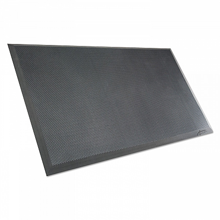 Alera AdaptivErgo Anti-Fatigue Mat, Rectangular, Black Molded Grid Surface, 19.4