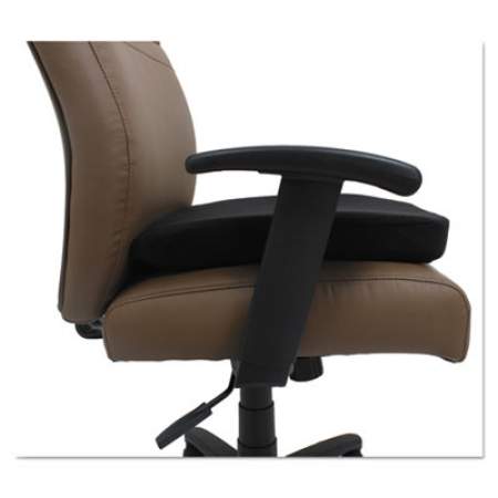 Alera Cooling Gel Memory Foam Seat Cushion, Non-Slip Undercushion Cover, 16.5 x 15.75 x 2.75, Black (CGC511)