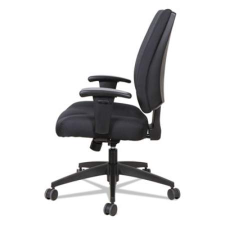 Alera Wrigley Series High Performance Mid-Back Synchro-Tilt Task Chair, Supports 275 lb, 17.91" to 21.88" Seat Height, Black (HPS4201)