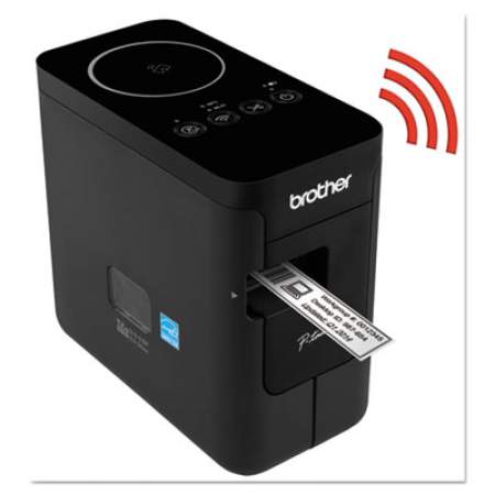 Brother P-Touch PT-P750W Compact Label Maker with Wireless Enabled Printing, 30 mm/s Print Speed, 6 x 3.12 x 5.62