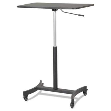 Victor DC500 High Rise Collection Mobile Adjustable Standing Desk, 30.75" x 22" x 29" to 44", Black