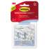 Command Clear Hooks and Strips, Plastic, Medium, 6 Hooks and 8 Strips/Pack (17065CLRVPES)