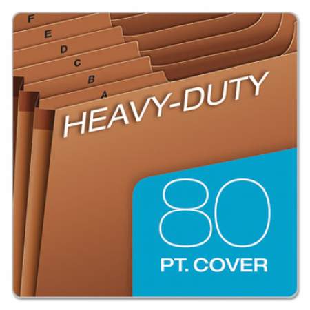 Pendaflex Heavy-Duty Expanding File, 21 Sections, 1/3-Cut Tab, Legal Size, Redrope (R119ALHD)