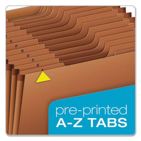 Pendaflex Heavy-Duty Expanding File, 21 Sections, 1/3-Cut Tab, Letter Size, Redrope (R217AHD)