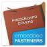 Pendaflex Four-, Six-, and Eight-Section Pressboard Classification Folders, 2 Dividers, Embedded Fasteners, Legal Size, Red, 10/Box (2257R)