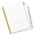 Avery Write and Erase Big Tab Paper Dividers, 8-Tab, White, Letter (23078)