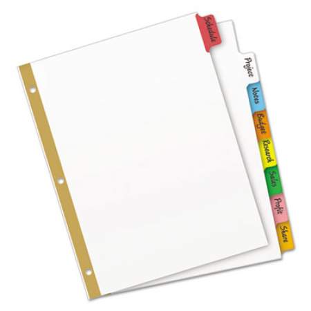 Avery Write and Erase Big Tab Paper Dividers, 8-Tab, Multicolor, Letter (23079)