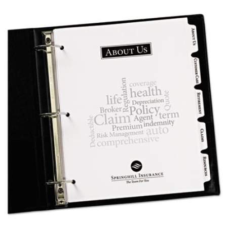 Avery Customizable Print-On Dividers, 5-Tab, Letter (11511)