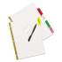 Avery Write and Erase Big Tab Paper Dividers, 5-Tab, Multicolor, Letter (23076)