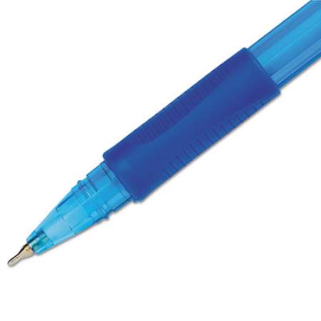 Paper Mate InkJoy 300 Ballpoint Pen, Stick, Fine 0.7 mm, Blue Ink, Translucent Blue Barrel, Dozen (1951373)