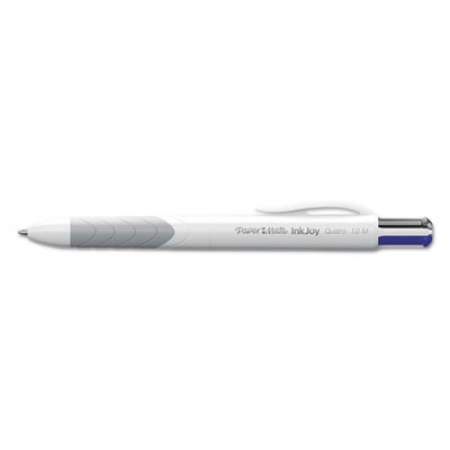 Paper Mate InkJoy Quatro Multi-Color Ballpoint Pen, Retractable, Medium 1 mm, Business: Black/Blue/Green/Red Ink, White Barrel (1945903)