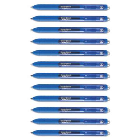 Paper Mate InkJoy Gel Pen, Retractable, Medium 0.7 mm, Blue Ink, Blue Barrel, Dozen (1951721)