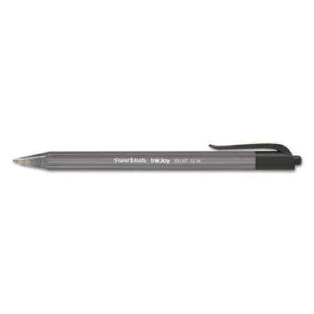 Paper Mate InkJoy 100 RT Ballpoint Pen, Retractable, Medium 1 mm, Black Ink, Black Barrel, 20/Pack (1951395)