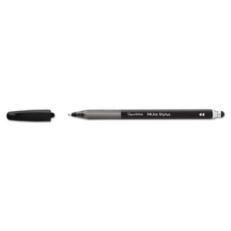 Paper Mate InkJoy 100 Ballpoint Pen/Stylus, Stick, Medium 1 mm, Black Ink, Black Barrel, Dozen (1951348)
