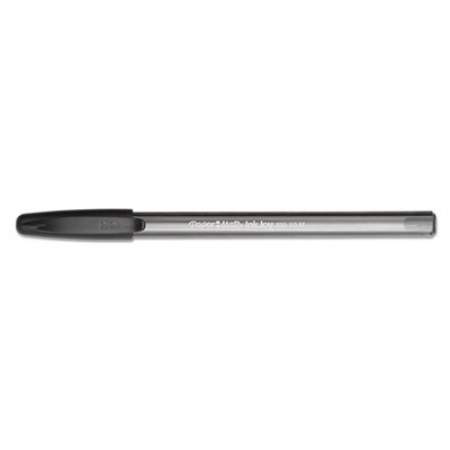 Paper Mate InkJoy 100 Ballpoint Pen, Stick, Medium 1 mm, Black Ink, Black Barrel, Dozen (1951257)