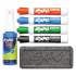 EXPO Low-Odor Dry Erase Marker Starter Set, Broad Chisel Tip, Assorted Colors, 4/Set (80653)
