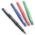 Paper Mate Point Guard Flair Felt Tip Porous Point Pen, Stick, Medium 0.7 mm, Red Ink, Red Barrel, Dozen (8420152)