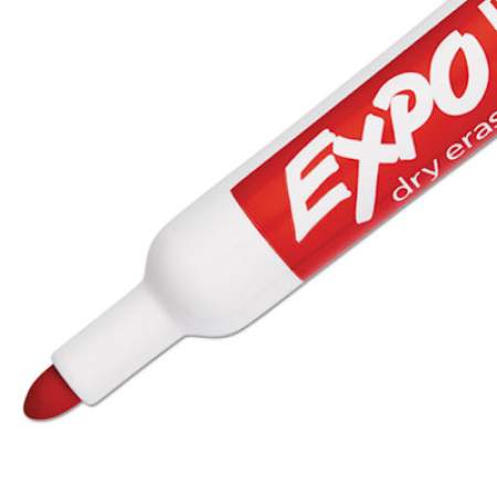 EXPO Low-Odor Dry-Erase Marker, Medium Bullet Tip, Red, Dozen (82002)