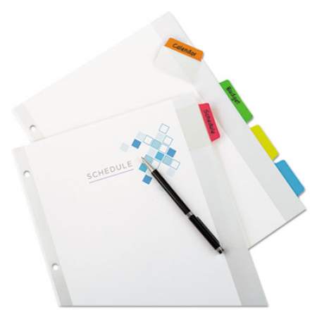 Avery Movable Tab Dividers with Color Tabs, 5-Tab, 11 x 8.5, White, 1 Set (16750)