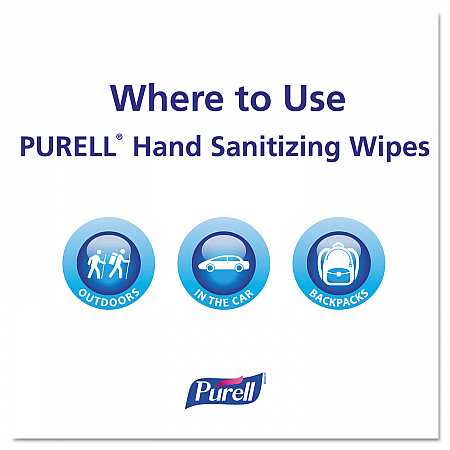 Premoistened Hand Sanitizing Wipes, 5.78 x 7, Fresh Citrus, White, 100/Canister, 12 Canisters/Carton (911112CT)