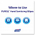 Premoistened Hand Sanitizing Wipes, 5.78 x 7, Fresh Citrus, White, 100/Canister, 12 Canisters/Carton (911112CT)