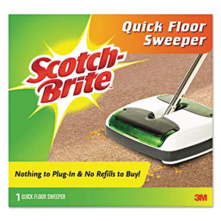 Scotch-Brite Quick Floor Sweeper, 42" Aluminum Handle, White/Gray/Green (M007CCW)