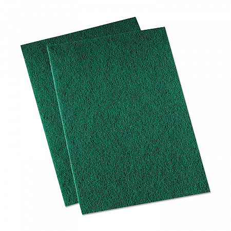 Medium-Duty Scouring Pad, 6 x 9, Green, 20/Carton (196)