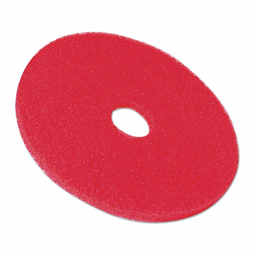 Low-Speed Buffer Floor Pads 5100, 20" Diameter, Red, 5/Carton (08395)