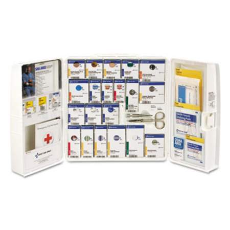 First Aid Only ANSI 2015 SmartCompliance General Business First Aid Station, 50 People, 202 Pieces, Plastic Case (90580)