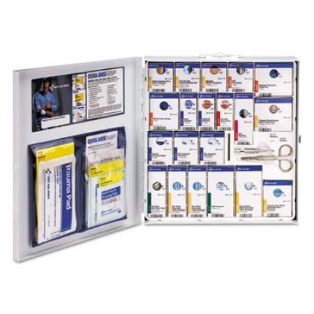 First Aid Only ANSI 2015 SmartCompliance Food Service First Aid Kit, w/o Medication, 50 People, 260 Pieces, Metal Case (746006)