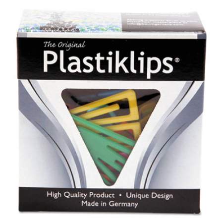 Baumgartens Plastiklips Paper Clips, Extra Large, Assorted Colors, 50/Box (LP1700)