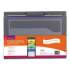 Smead Cascading Wall Organizer, 6 Sections, Letter, 14.25 x 36.25, Gray/Assorted Colors (92060)