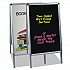 Reversible Wet Erase Sign Board, Black 23
