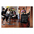 Reversible Wet Erase Sign Board, Black 23