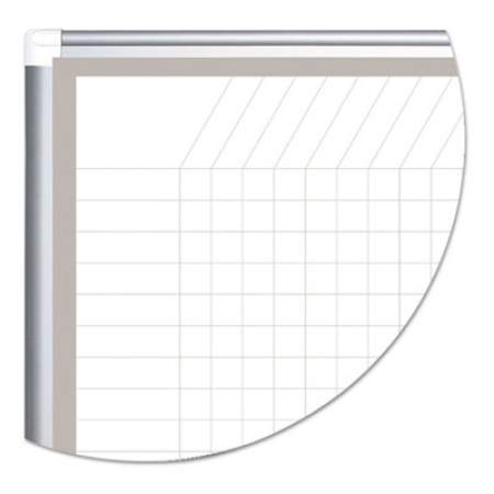 MasterVision All Purpose Magnetic Planning Board, 1 sq/in Grid, 48 x 36, Aluminum Frame (CR0832830A)