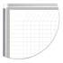 MasterVision All Purpose Porcelain Dry Erase Planning Board, 1 x 1 Grid, 72 x 48, Silver (CR1232830A)