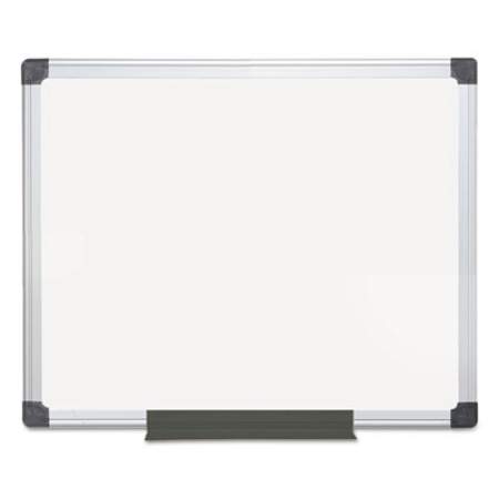 MasterVision Value Lacquered Steel Magnetic Dry Erase Board, 24 x 36, White, Aluminum Frame (MA0307170)